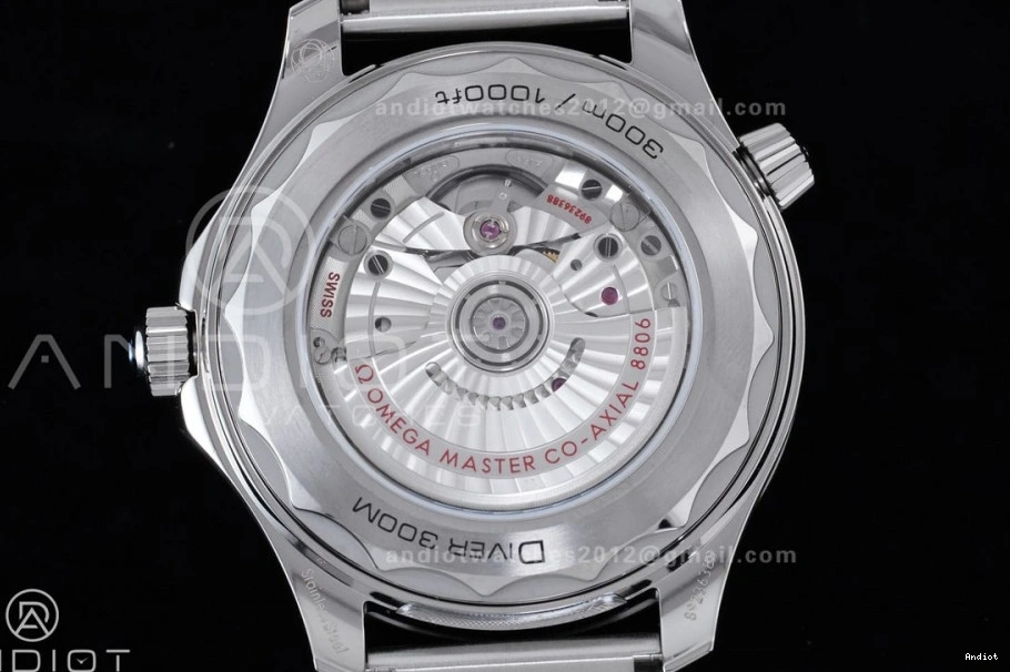 SA8806 Black Seamaster 1:1 2025 VSF Best Dial Bracelet 300 on New SS Edition Mesh 0107